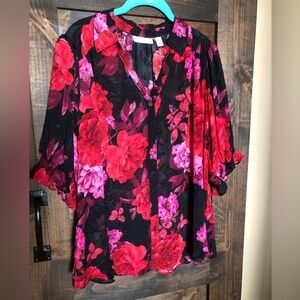 Woven blouse by Susan Graver
